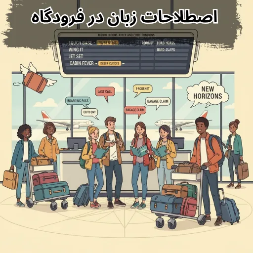 اصطلاحات زبان در فرودگاه-زبان با من
